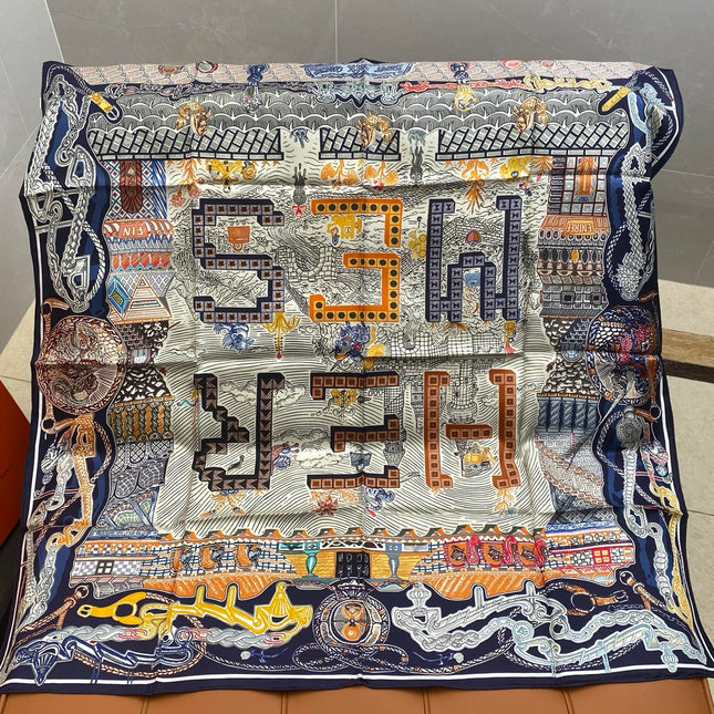 HERMES 25S SCARF 90 IN SILK 703683