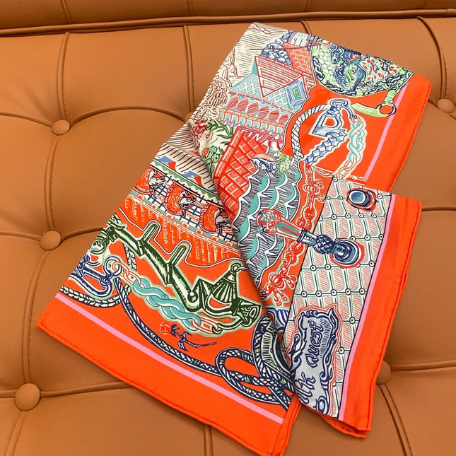 HERMES 25S SCARF 90 IN SILK 703684