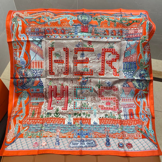 HERMES 25S SCARF 90 IN SILK 703684