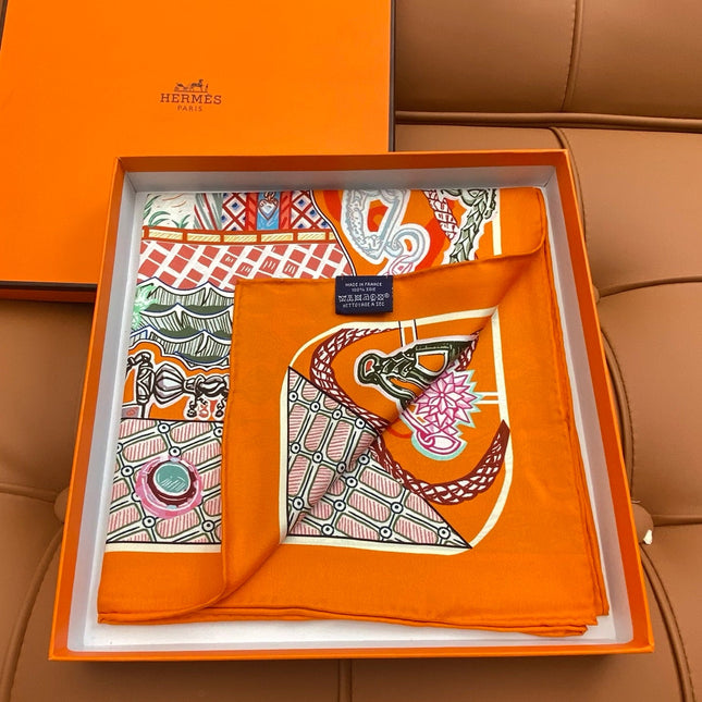 HERMES 25S SCARF 90 IN SILK 703685
