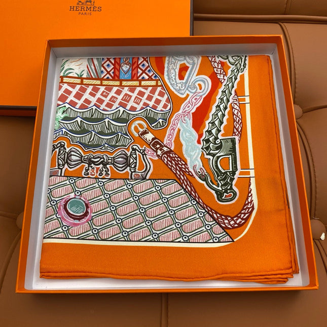 HERMES 25S SCARF 90 IN SILK 703685