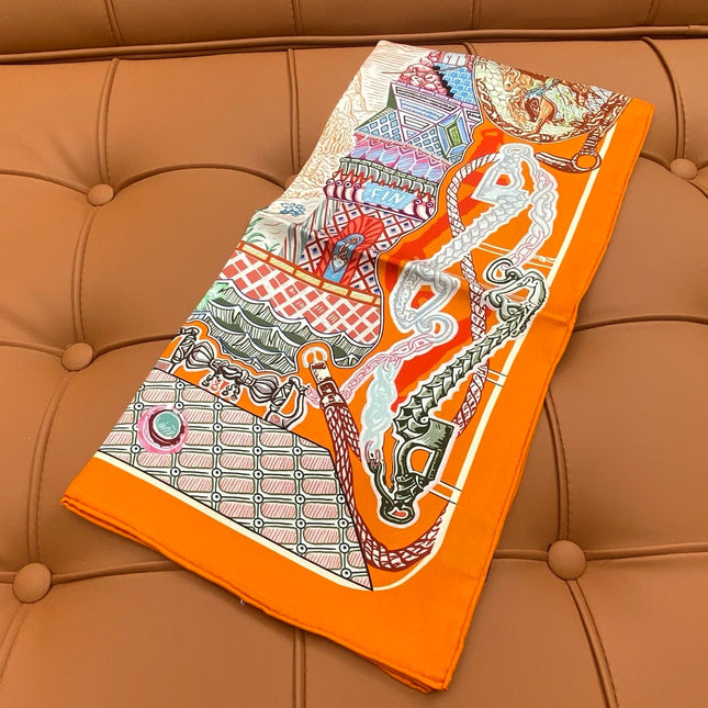 HERMES 25S SCARF 90 IN SILK 703685