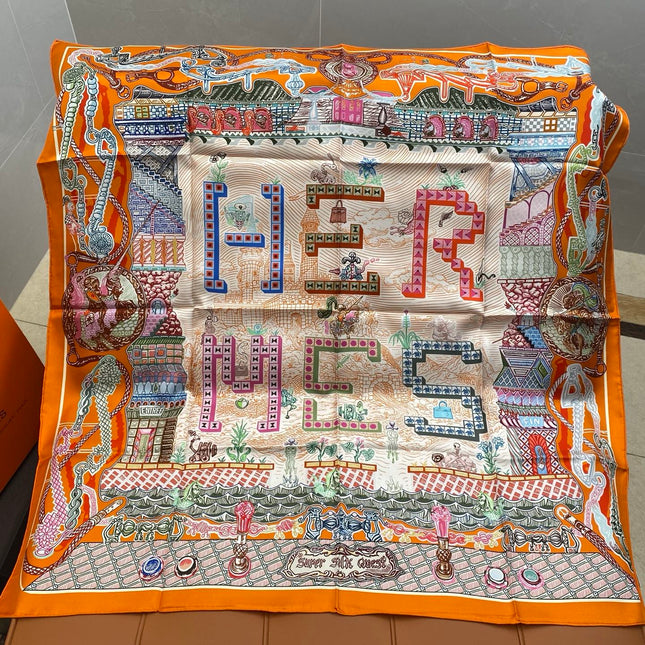 HERMES 25S SCARF 90 IN SILK 703685