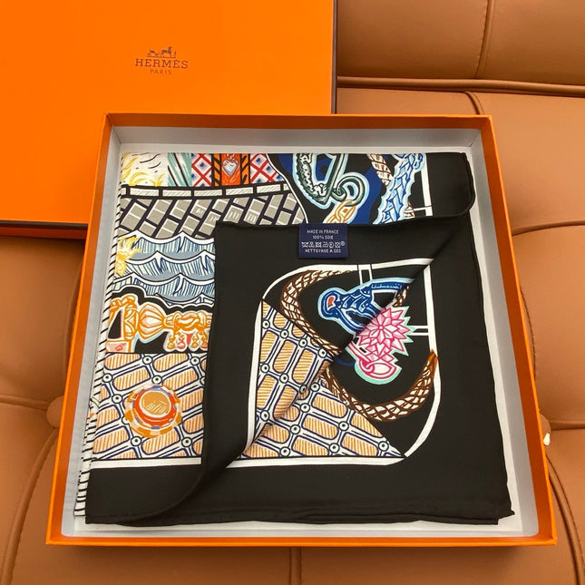 HERMES 25S SCARF 90 IN SILK 703686