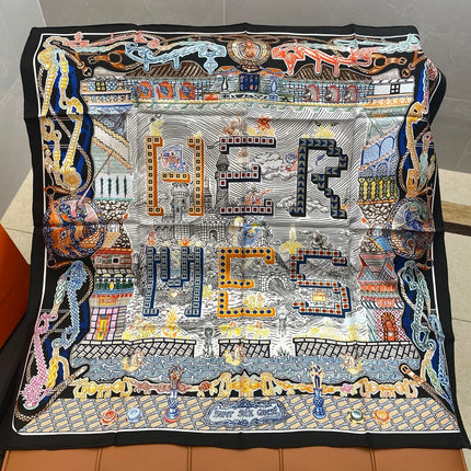 HERMES 25S SCARF 90 IN SILK 703686