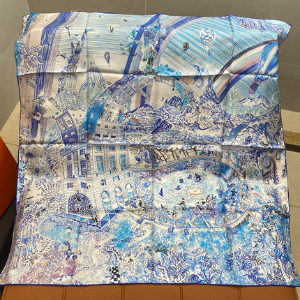 HERMES 25S SCARF 90 IN SILK 703687