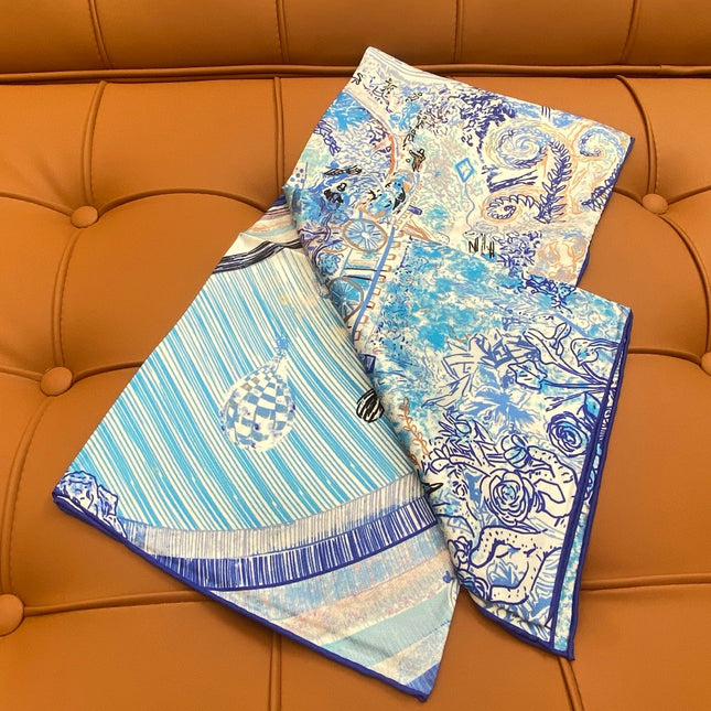HERMES 25S SCARF 90 IN SILK 703687