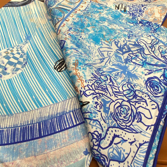 HERMES 25S SCARF 90 IN SILK 703687