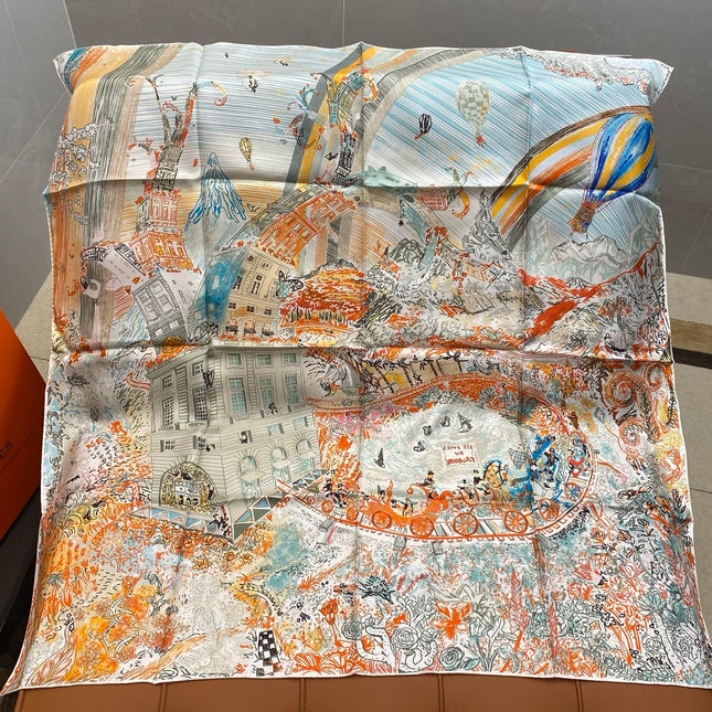HERMES 25S SCARF 90 IN SILK 703688