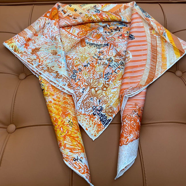 HERMES 25S SCARF 90 IN SILK 703689