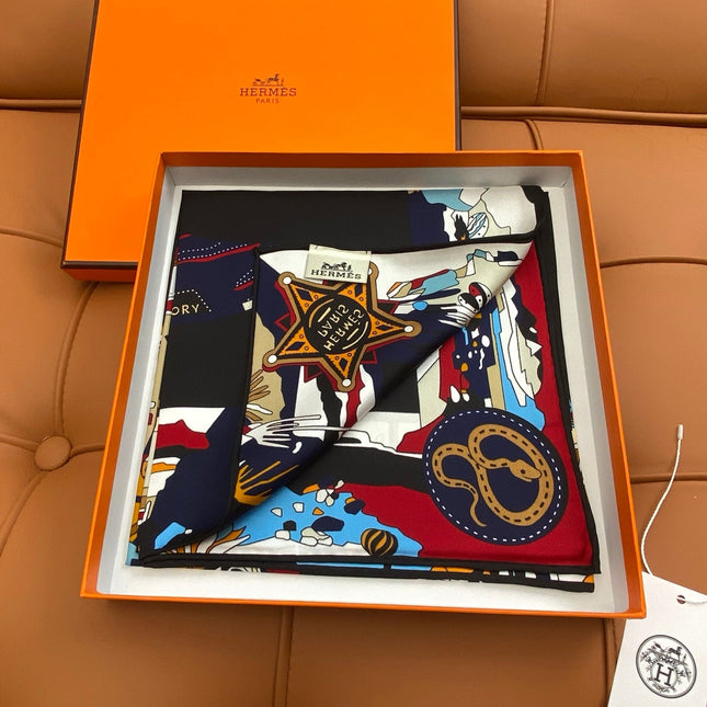 HERMES 25S SCARF 90 IN SILK 703710
