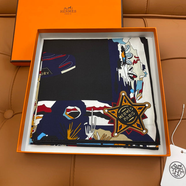 HERMES 25S SCARF 90 IN SILK 703710