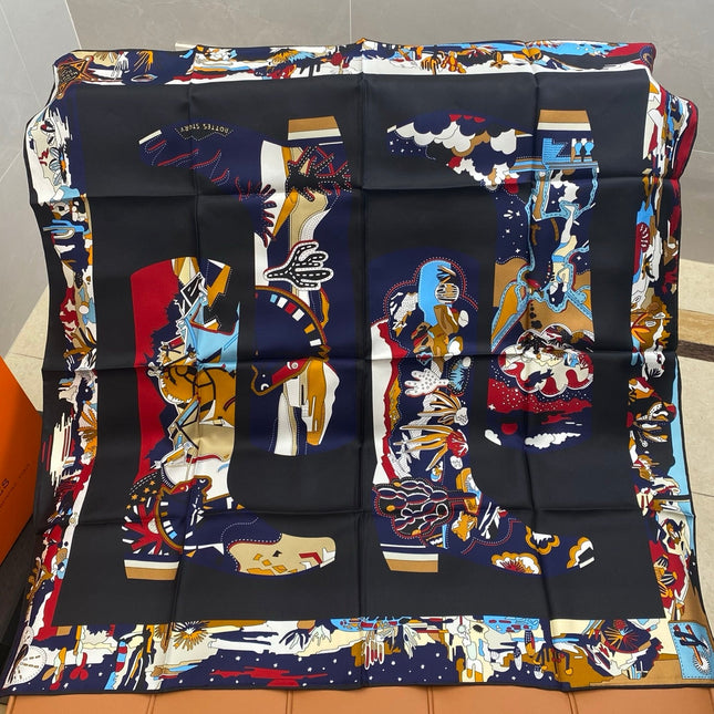 HERMES 25S SCARF 90 IN SILK 703710