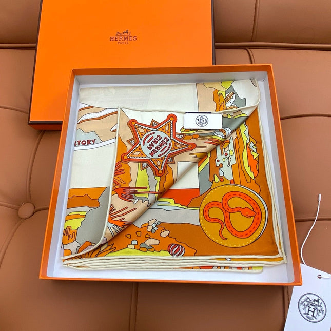 HERMES 25S SCARF 90 IN SILK 703711