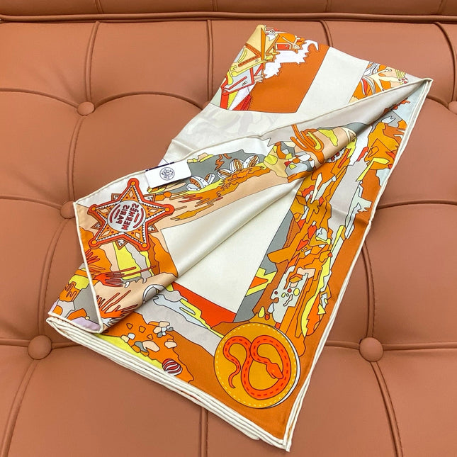 HERMES 25S SCARF 90 IN SILK 703711