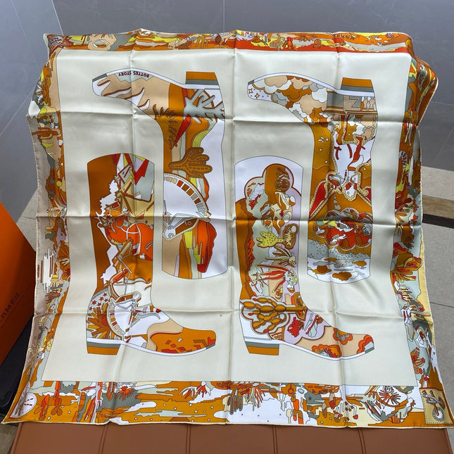 HERMES 25S SCARF 90 IN SILK 703711