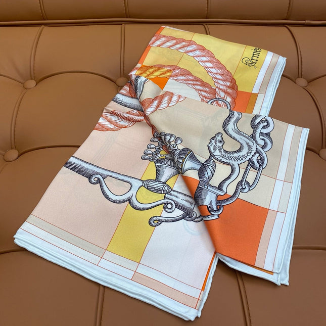 HERMES 25S SCARF 90 IN SILK 709682