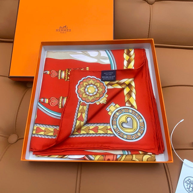 HERMES 25S SCARF 90 IN SILK 709688