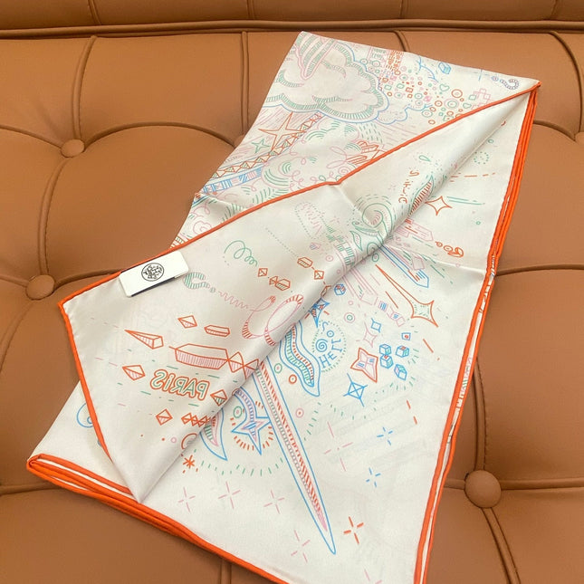 HERMES 25S SCARF 90 IN SILK 709689