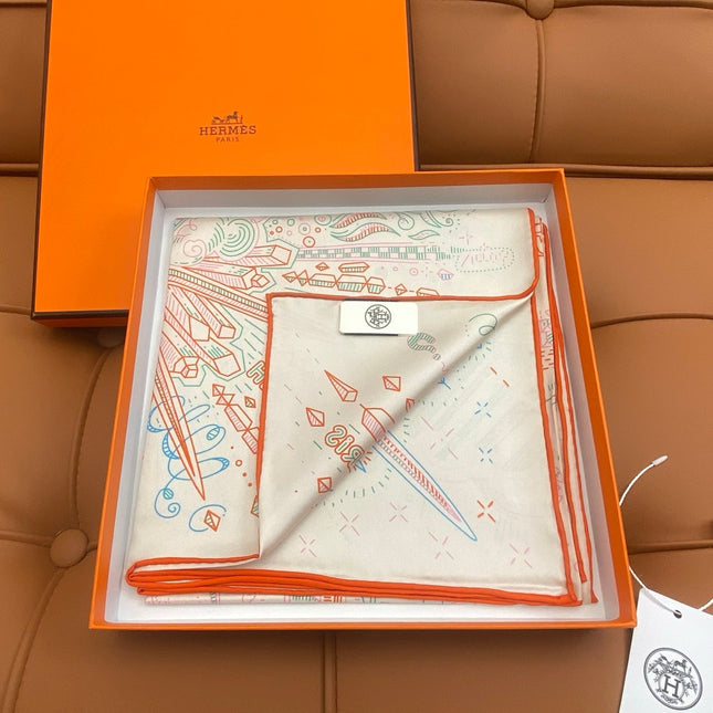 HERMES 25S SCARF 90 IN SILK 709689