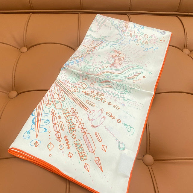 HERMES 25S SCARF 90 IN SILK 709689