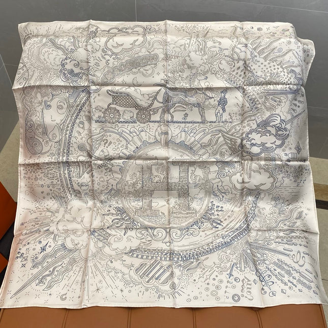 HERMES 25S SCARF 90 IN SILK 709690