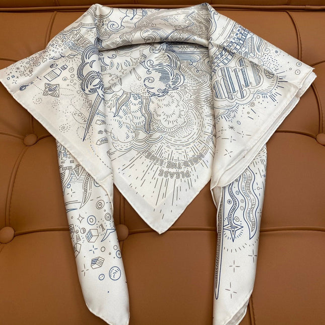 HERMES 25S SCARF 90 IN SILK 709690