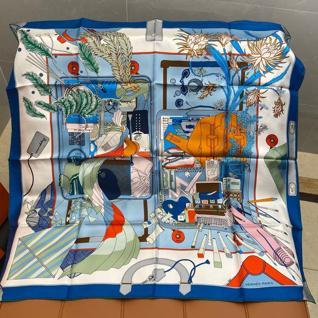 HERMES 25S SCARF 90 IN SILK 718477