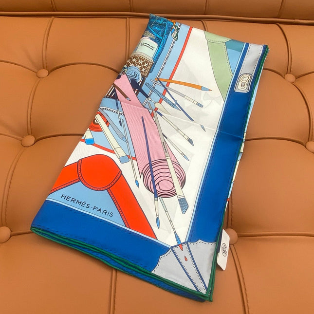 HERMES 25S SCARF 90 IN SILK 718477