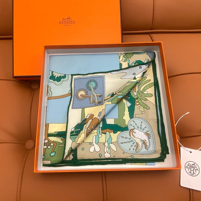 HERMES 25S SCARF 90 IN SILK 718482