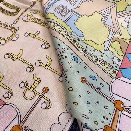 HERMES 25S SCARF 90 IN SILK 718486