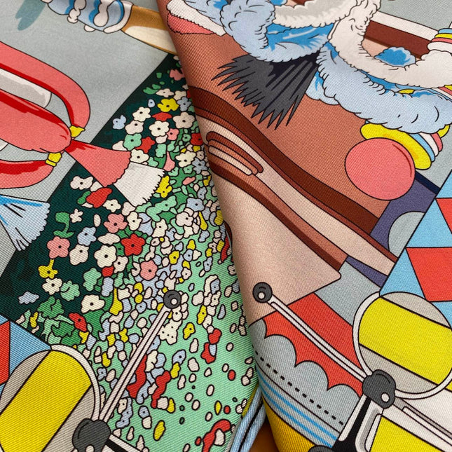 HERMES 25S SCARF 90 IN SILK 718487