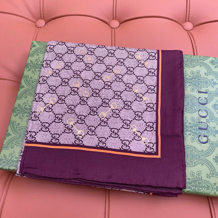 GUCCI 25S SCARF 90 IN SILK 718511