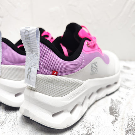 CLOUDTILT 2.0 SNEAKER BRIGHT PINK MIX PALE GRAY CALFSKIN AND BREATHABLE MESH