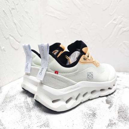 CLOUDTILT 2.0 SNEAKER PALE GRAY MIX PALE ORANGE CALFSKIN AND BREATHABLE MESH