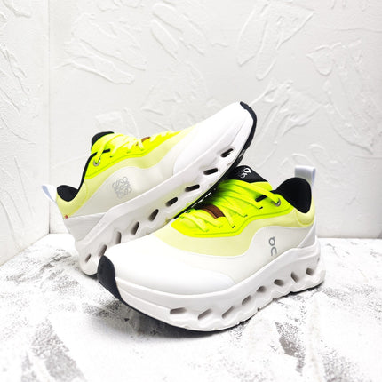 CLOUDTILT 2.0 SNEAKER NEON YELLOW MIX PALE GRAY CALFSKIN AND BREATHABLE MESH