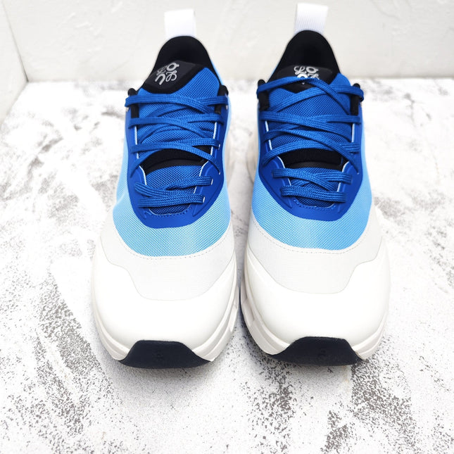 CLOUDTILT 2.0 SNEAKER COBALT BLUE MIX PALE GRAY CALFSKIN AND BREATHABLE MESH