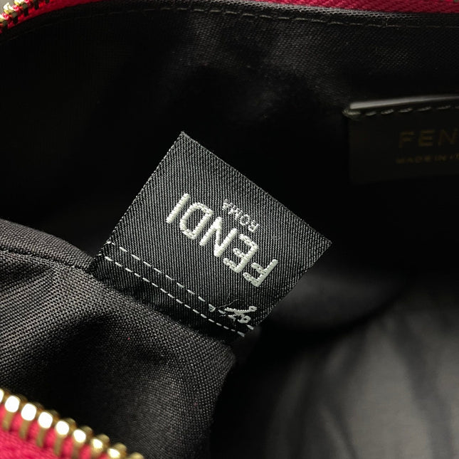 FENDIGRAPHY MEDIUM 29 IN BRIGHT PINK SMOOTH LAMBSKIN GOLD HARDWARE