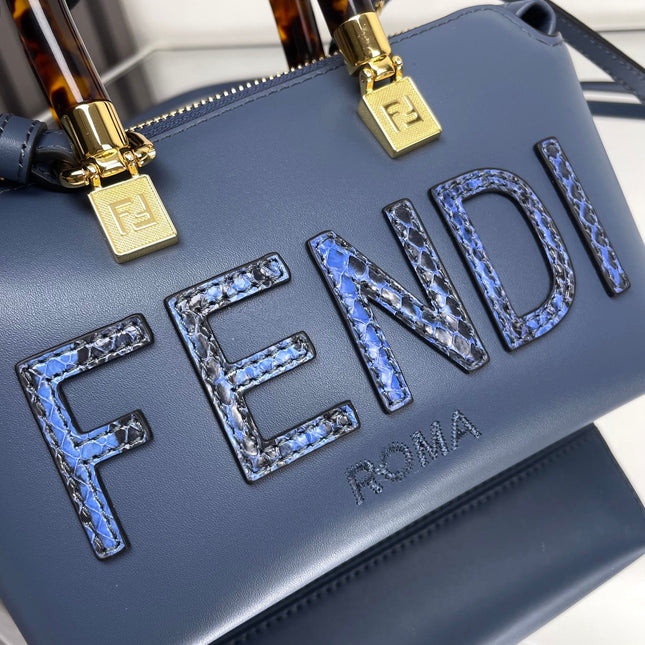 BY THE WAY MINI 18 IN AEGEAN BLUE LAMBSKIN GOLD HARDWARE