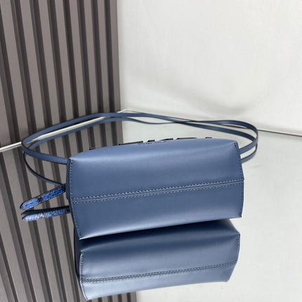 BY THE WAY MINI 18 IN AEGEAN BLUE LAMBSKIN GOLD HARDWARE