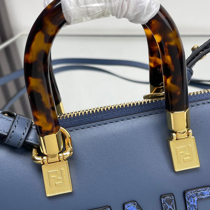 BY THE WAY MINI 18 IN AEGEAN BLUE LAMBSKIN GOLD HARDWARE