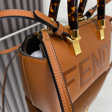 BY THE WAY MINI 18 IN BURNT ORANGE EMBOSSED CALFSKIN GOLD HARDWARE