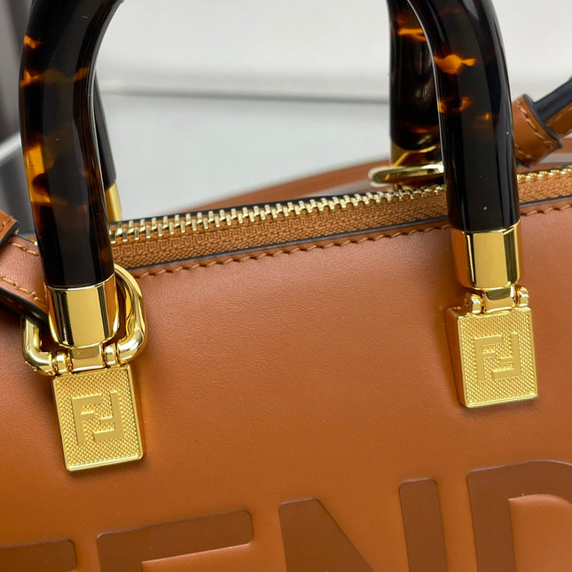 BY THE WAY MINI 18 IN BURNT ORANGE EMBOSSED CALFSKIN GOLD HARDWARE