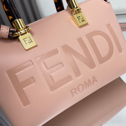 BY THE WAY MINI 18 IN ROSE FOG EMBOSSED CALFSKIN GOLD HARDWARE