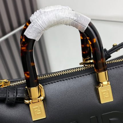 BY THE WAY MINI 18 IN BLACK EMBOSSED CALFSKIN GOLD HARDWARE
