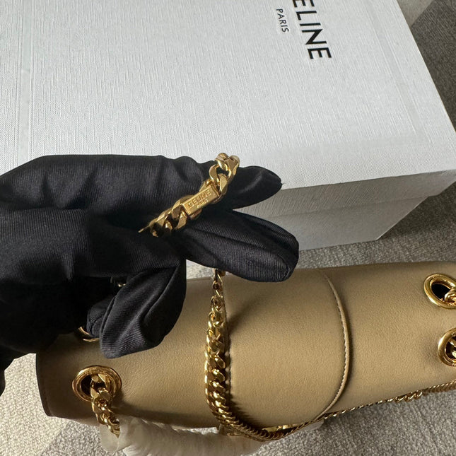 MEDIUM CELINE VICTOIRE BAG 25 IN CAMEL GOLD CALFSKIN