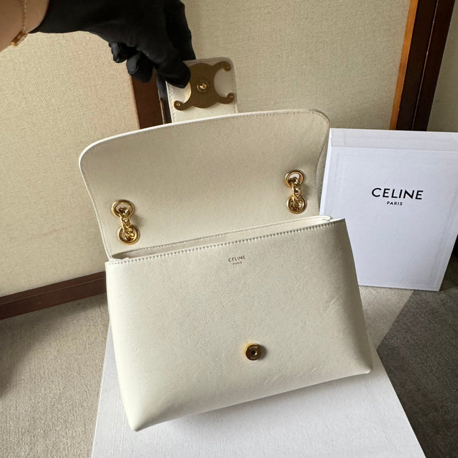 MEDIUM CELINE VICTOIRE BAG 25 IN IVORY CALFSKIN