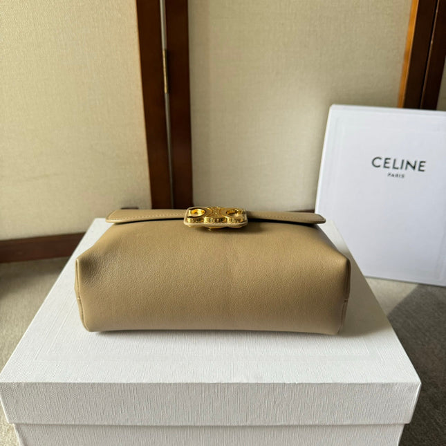 MEDIUM CELINE VICTOIRE BAG 23 IN CAMEL GOLD CALFSKIN