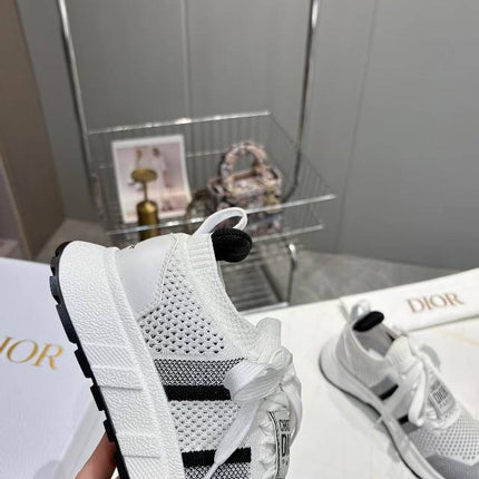 CD RUN SNEAKER 25S IN BLACK AND WHITE MESH FABRIC TWO-TONE SOLE