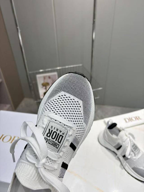 CD RUN SNEAKER 25S IN BLACK AND WHITE MESH FABRIC TWO-TONE SOLE